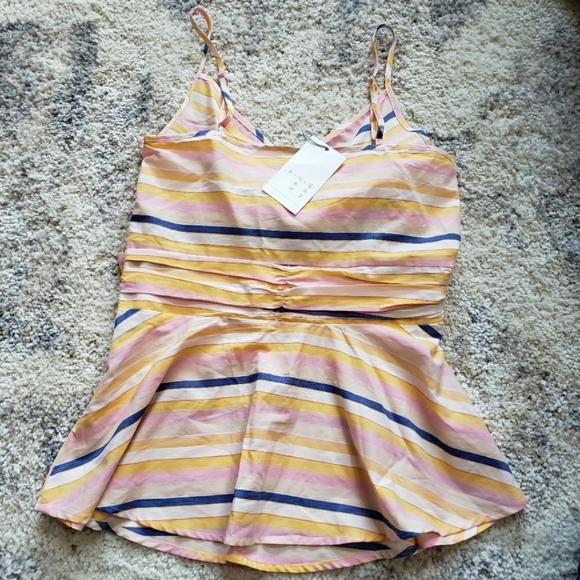 π NWT Striped Peplum top - Picture 3 of 3